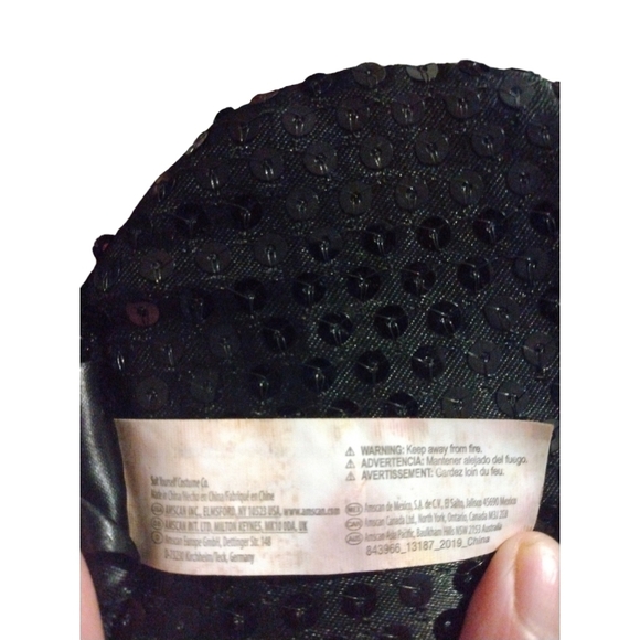 Minnie Mouse Sequined Headband Ears Disney Black & Red Bow - Picture 7 of 7